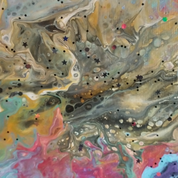 NEW Original Acrylic Painting, Designs By Sandy, "HAPPY HOLI", 8x10 - Picture 13 of 13